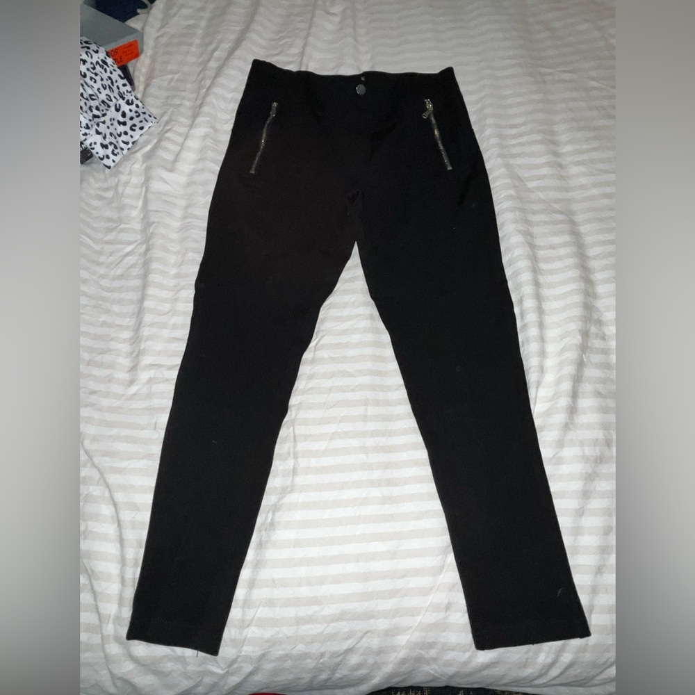 Black thick dress leggings